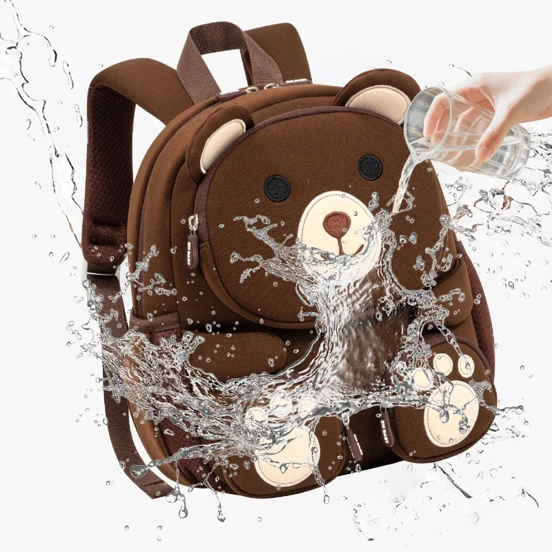 sac à dos enfant 3d en forme d'ours pour garçons et filles, mignon, pour activités de plein air, rangement de collations et jouets, sac à dos léger pour la maternelle