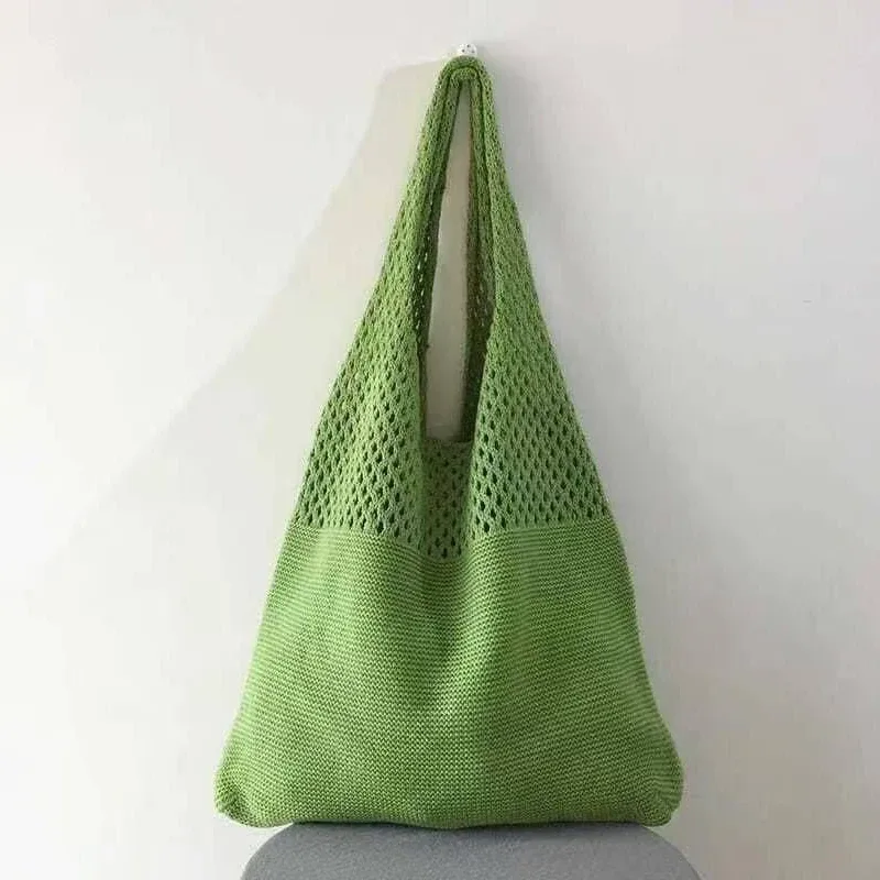 sac fourre-tout vintage chic en fil tissé avec intérieur spacieux, sac à bandoulière décontracté, sac à main utilitaire pour le shopping
