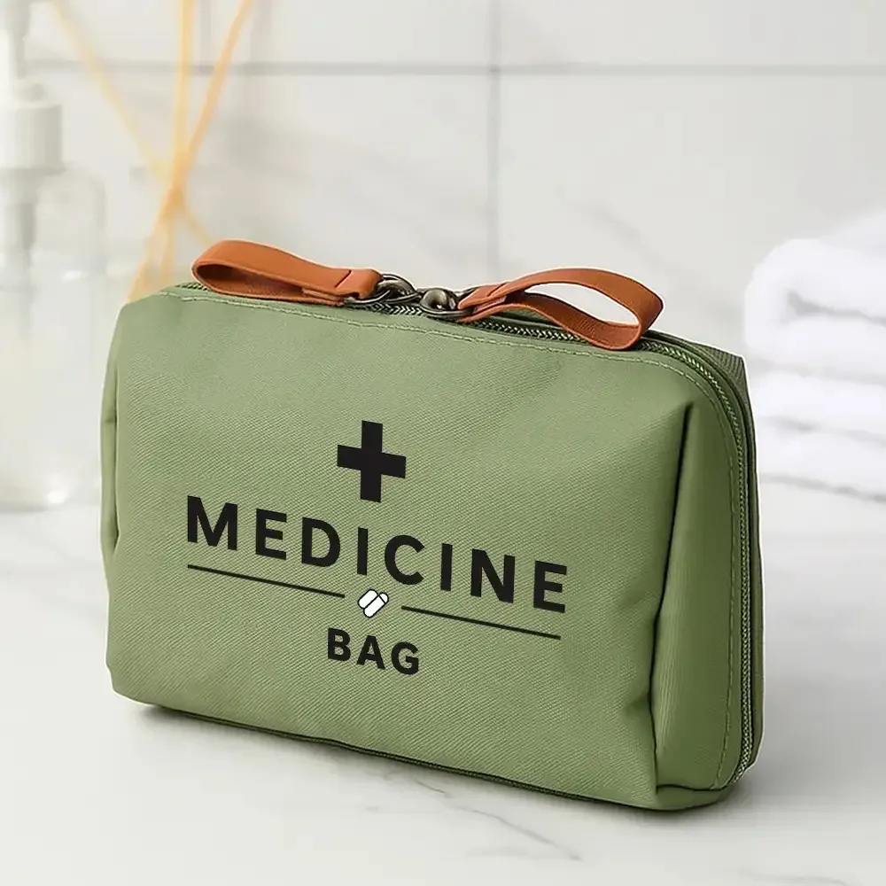 trousse médicale de premiers secours portable, voyage camping en plein air, sac de rangement de médicaments d'urgence, mini pochette edc de voyage, étui à pilules organisateur