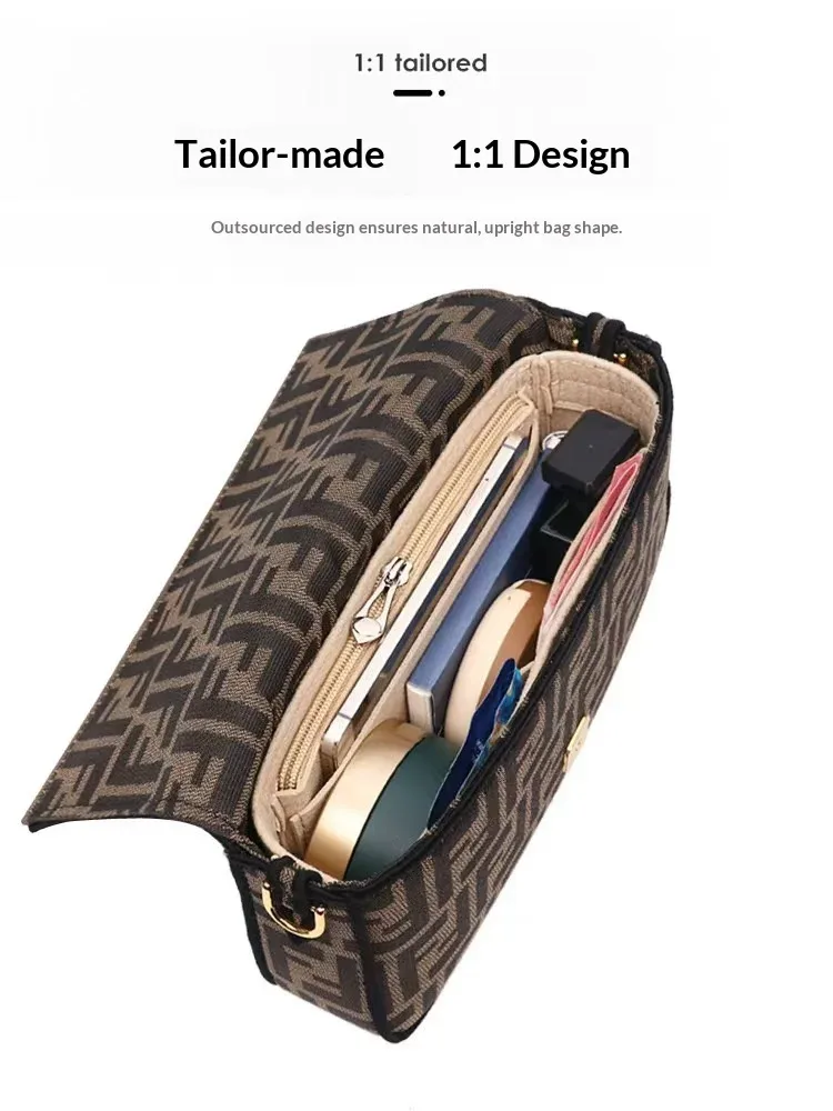 organisateur de sac en feutre homefish, sac dans un sac pour sac à main, organisateur de sac à main pour sac à bandoulière longchamp mini