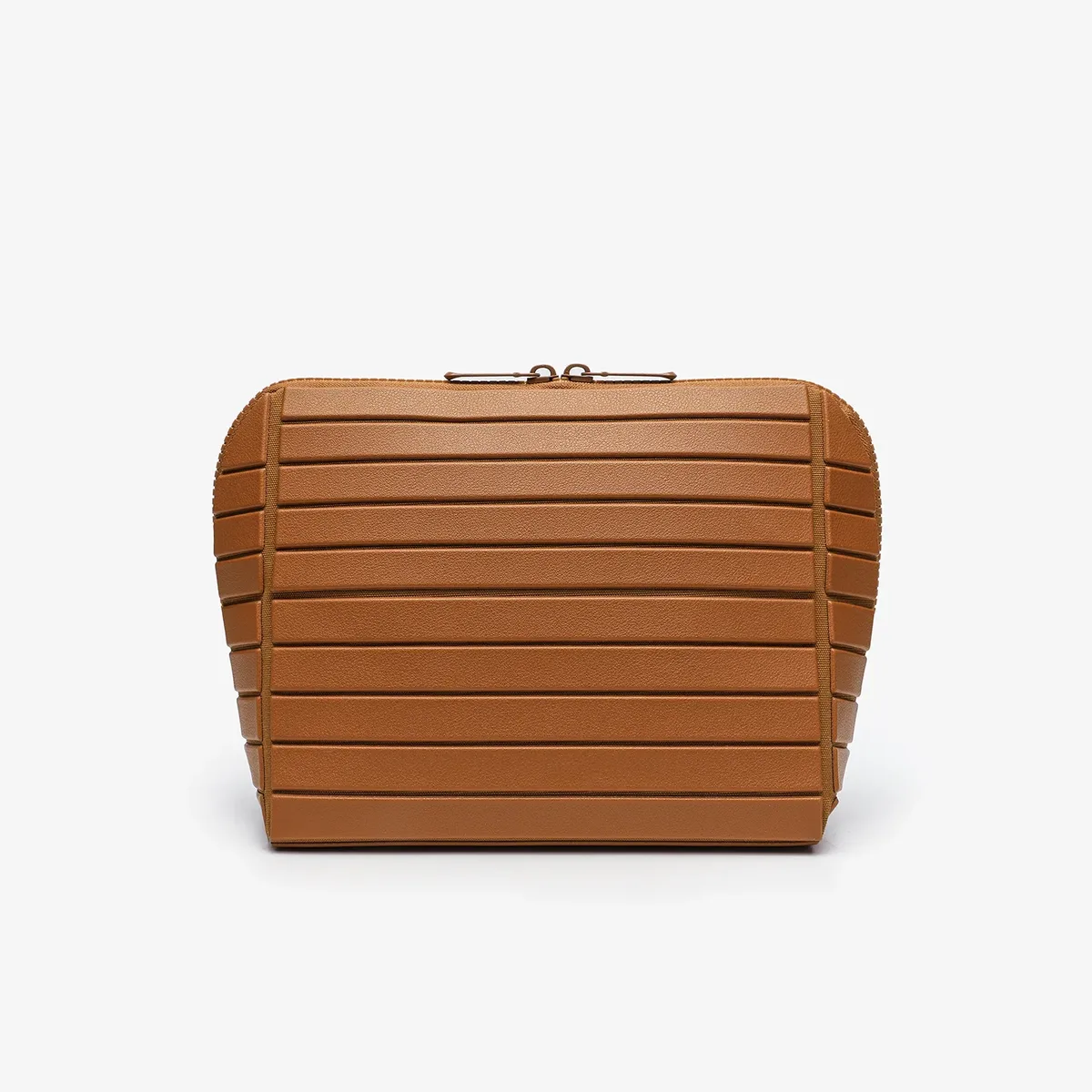 sac de voyage à maquillage en cuir pu rayé pour femme 2026, organiseur de cosmétiques chic à coque rigide portable grande capacité et double fermeture éclair