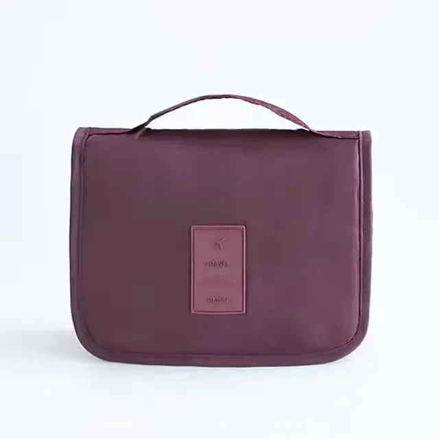 sac de toilette portable imperméable avec crochet, organiseur de maquillage multifonctionnel pour femmes, idéal pour les voyages