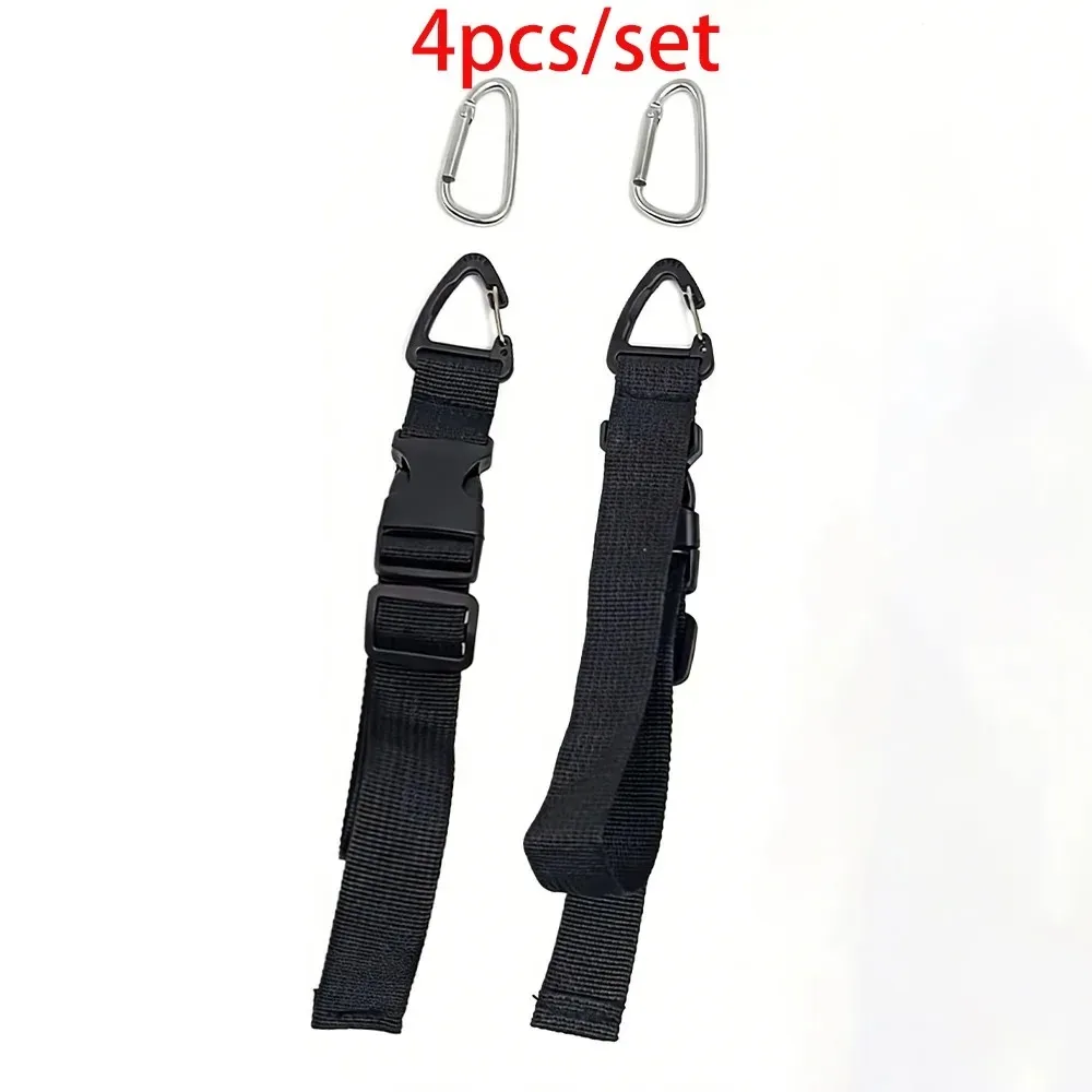 ensemble d'accessoires externes pour sacs, 8 pièces, comprenant 4 crochets et 4 sangles, pour vêtements de voyage, sangles pour chapeaux et accès rapide aux accessoires externes pour sacs à dos