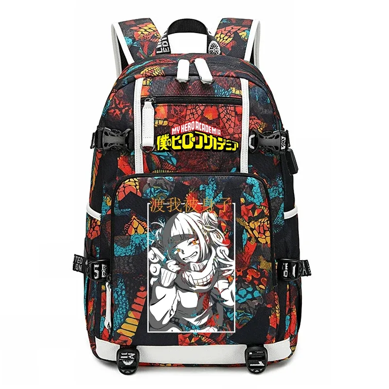 sac à dos d'école imprimé my hero academia, sac à dos unisexe de grande capacité pour garçons et filles, sac à dos de voyage décontracté