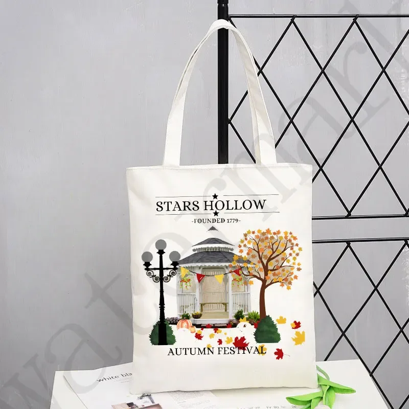 sac fourre-tout de nettoyage creux pour femmes, sacs fourre-tout de créateurs, lin réutilisable, sac à provisions pour l'épicerie initiée, shopper lady, étoiles