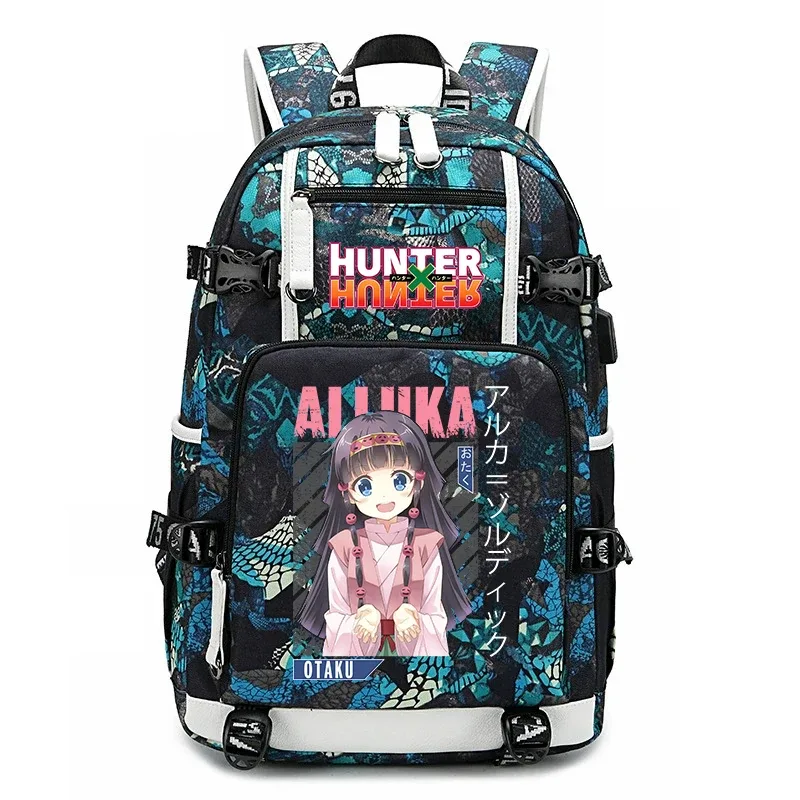 sac à dos imprimé hunter x hunter, grande capacité, pour étudiants, enfants, adolescents, voyage scolaire, sac à dos de voyage