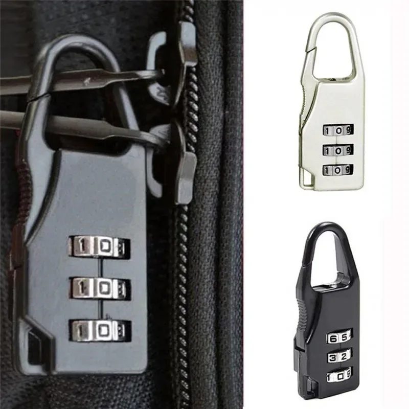 petit cadenas chic de haute qualité, valise pratique, sécurité des bagages, verrouillage par mot de passe, combinaison à 3 chiffres, accessoires de voyage