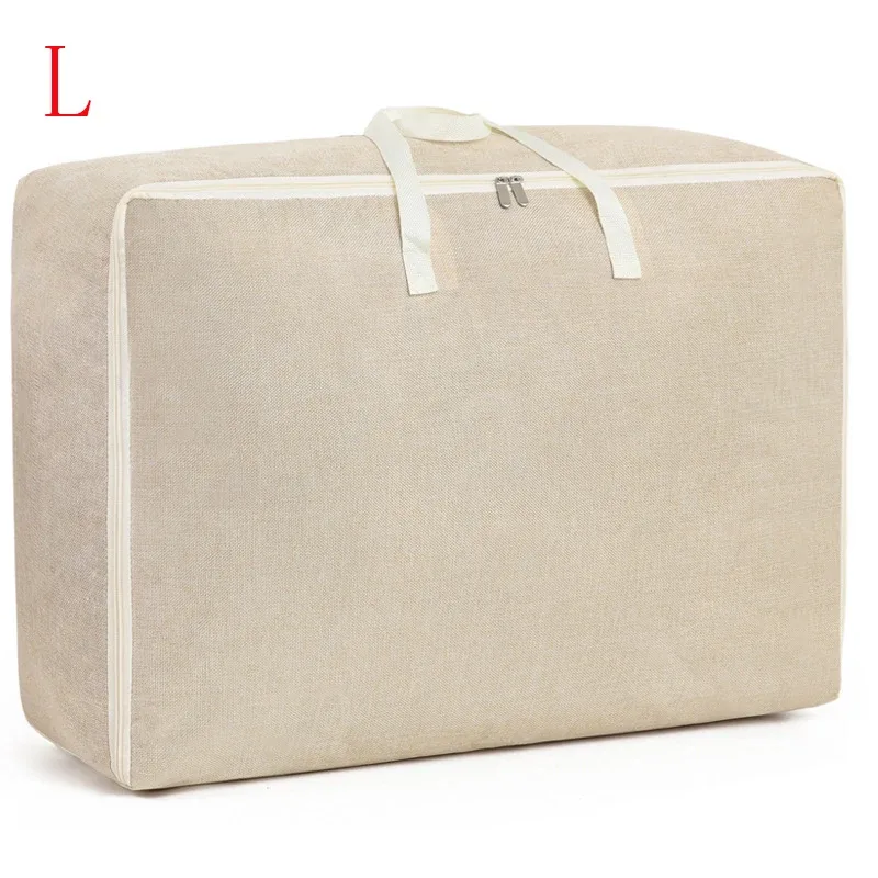sac à bagages portable, sacs de rangement pour vêtements de voyage, sac à main à fermeture éclair, anti-poussière, gril en coton, grand sac de sport à main