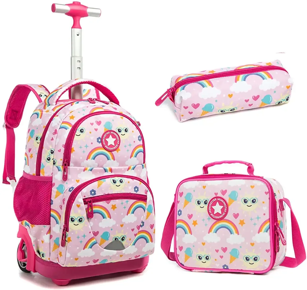 sac à dos à roulettes pour enfants, sac à dos pour filles, sac à roulettes pour garçons, sac à dos pour ordinateur portable, sacs à bagages roulants pour enfants