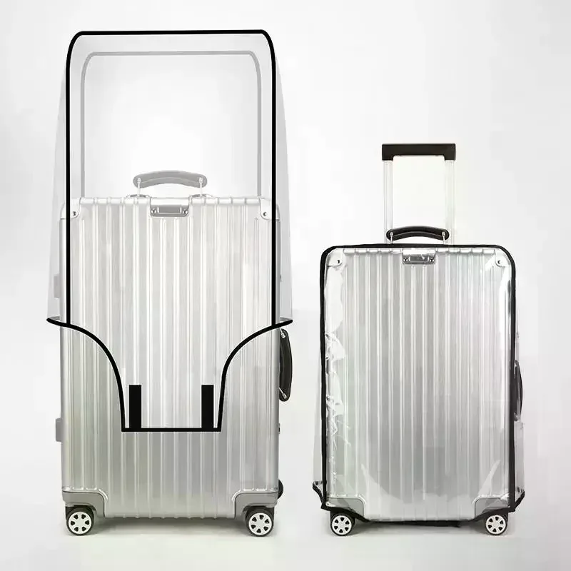 housse de protection transparente pour bagages de voyage, imperméable, anti-poussière, résistante à l'usure, en pvc, pour valise de 20 à 30 pouces
