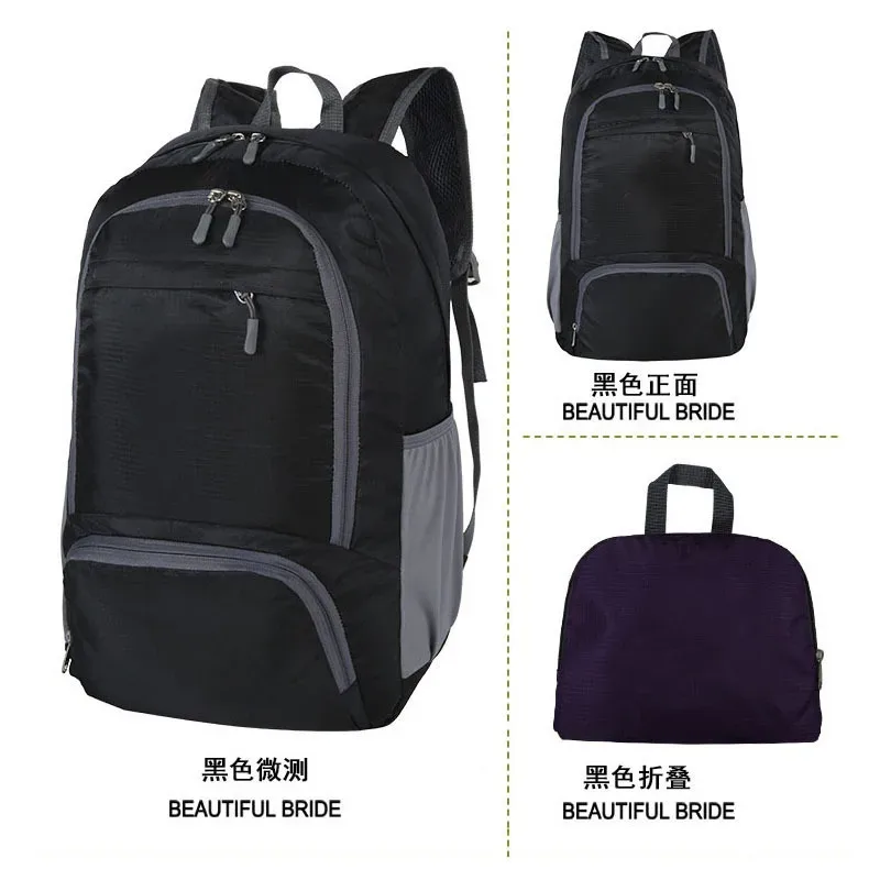 sac à dos pliable sac d'alpinisme en plein air loisirs sport voyage sac pliant cartable étudiant