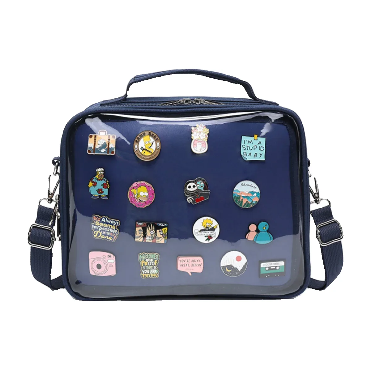 sacs à dos transparents de style japonais lolita pour filles, sacs à main jk pour femmes, boîte d'école mignonne pour étudiants, sacs initiés, étui de beauté