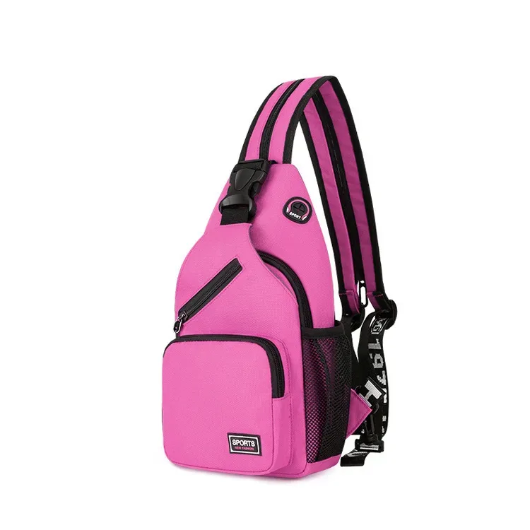 petit sac à dos unisexe à bandoulière, polyvalent, étanche, sac à bandoulière de poitrine, voyage randonnée, sac de jour de grande capacité