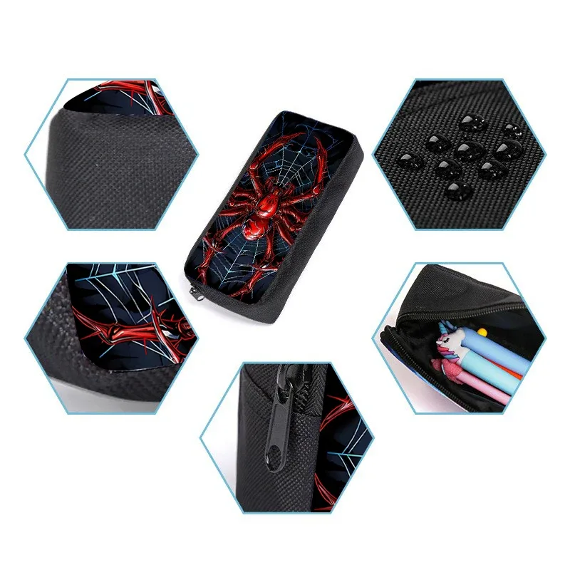 ensemble de sacs à dos red spider trois pièces pour garçons et filles, meilleurs cadeaux, sac à dos scolaire dessin animé 2d pour enfants