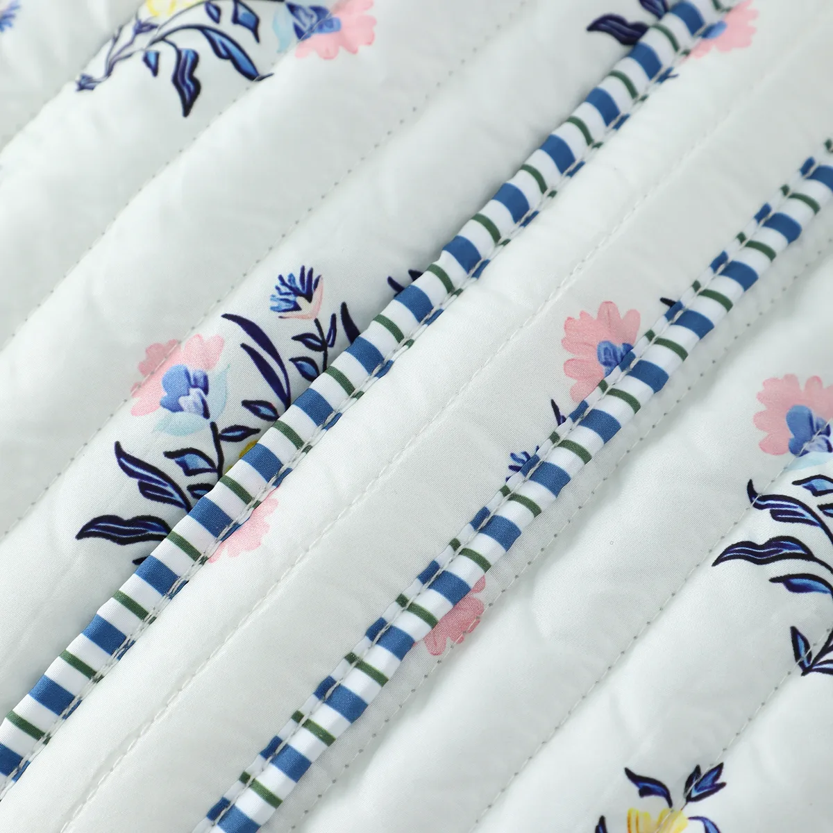 grand sac de voyage matelassé pour femmes, sac de week-end, imprimé bloc floral, bagages en coton, sacs de sport de nuit