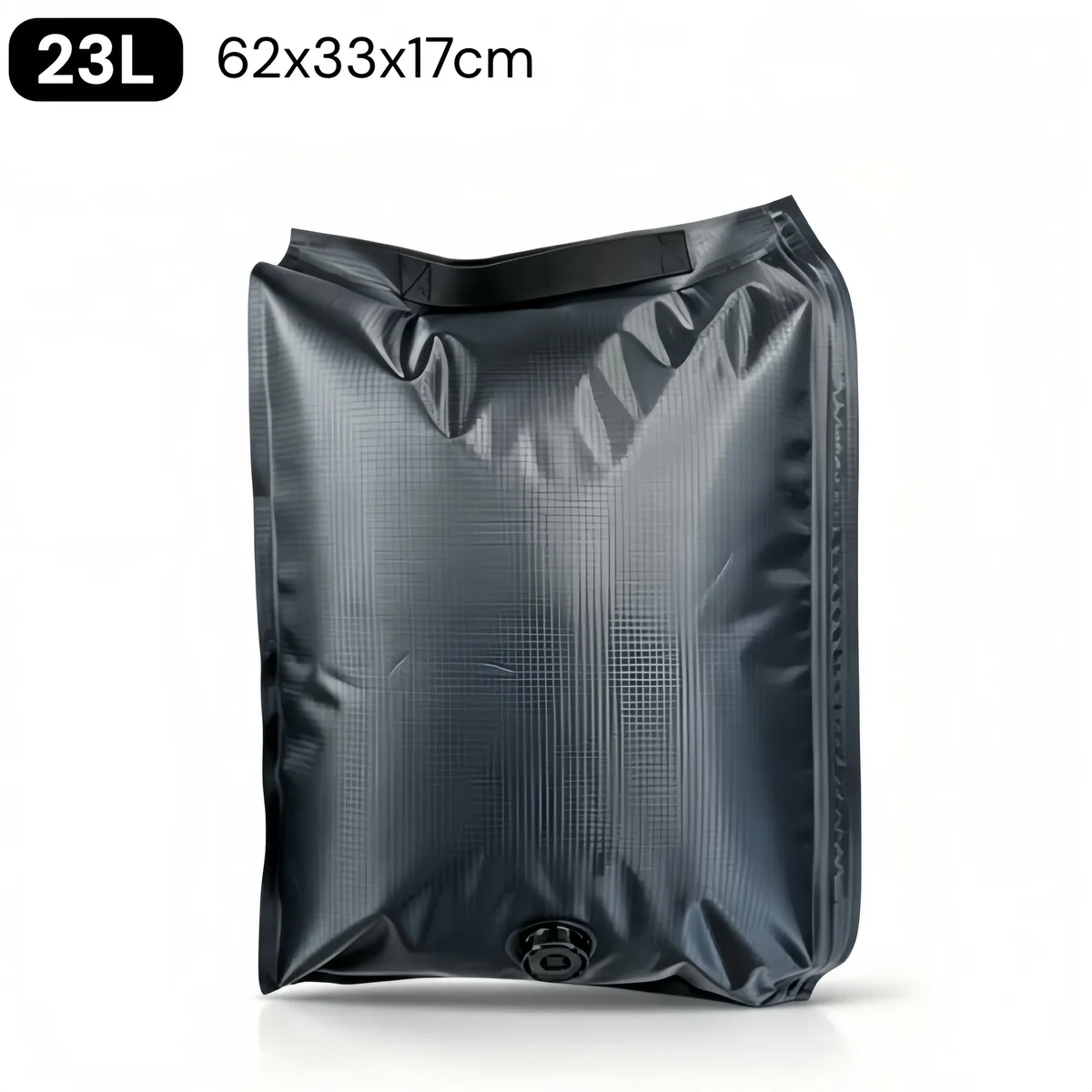 tissu vide compression pack 3d hermetique auto compression pet pe 12l 23l anti rayure abrasion, sans pompe reutilisable maison voyage bagage organisateur noir gris marron pliable compact durable leger valve unique