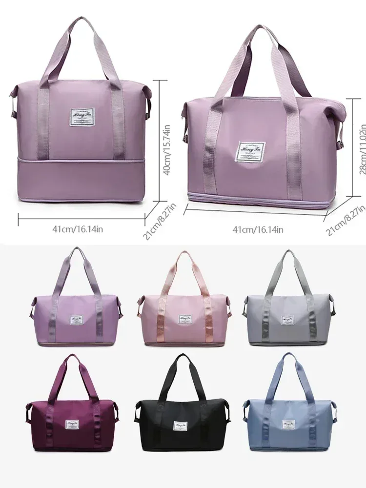 sac de voyage carry on, sac de sport, sac de rangement de grande capacité, sac à main, sacs en nylon imperméables pour le sport, l'école et l'emballage