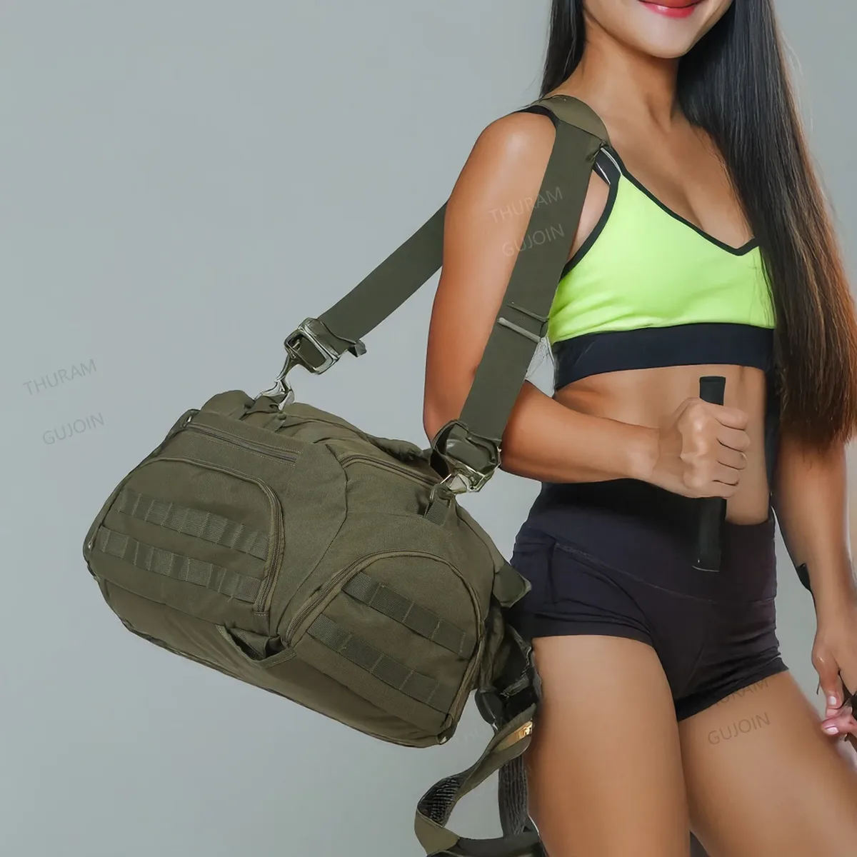 Sac à dos de sport 3 en 1 avec compartiment à chaussures, sac polochon convertible pour hommes et femmes, sac de voyage de nuit pour week-end