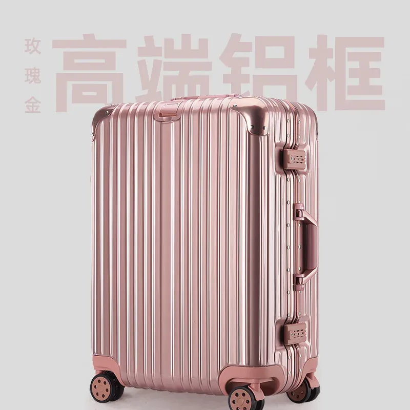 valise à cadre en aluminium 29 pouces tsa boîtier de chariot à serrure douanière roue universelle 20 "26" boîte d'embarquement à bagages valise de voyage