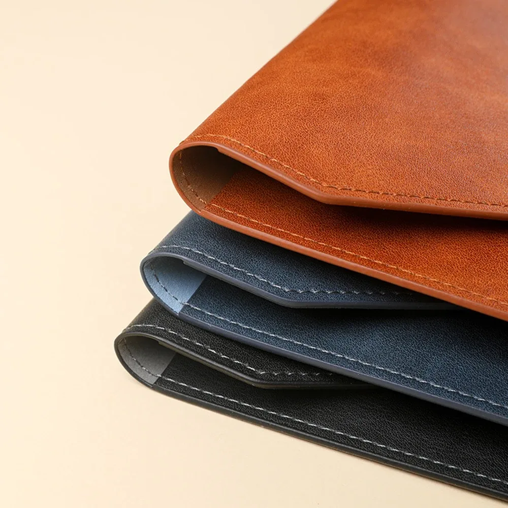 nom personnalisé : sac de classement a4, en cuir, sac de rangement épais et imperméable, sac de bureau, sac à factures