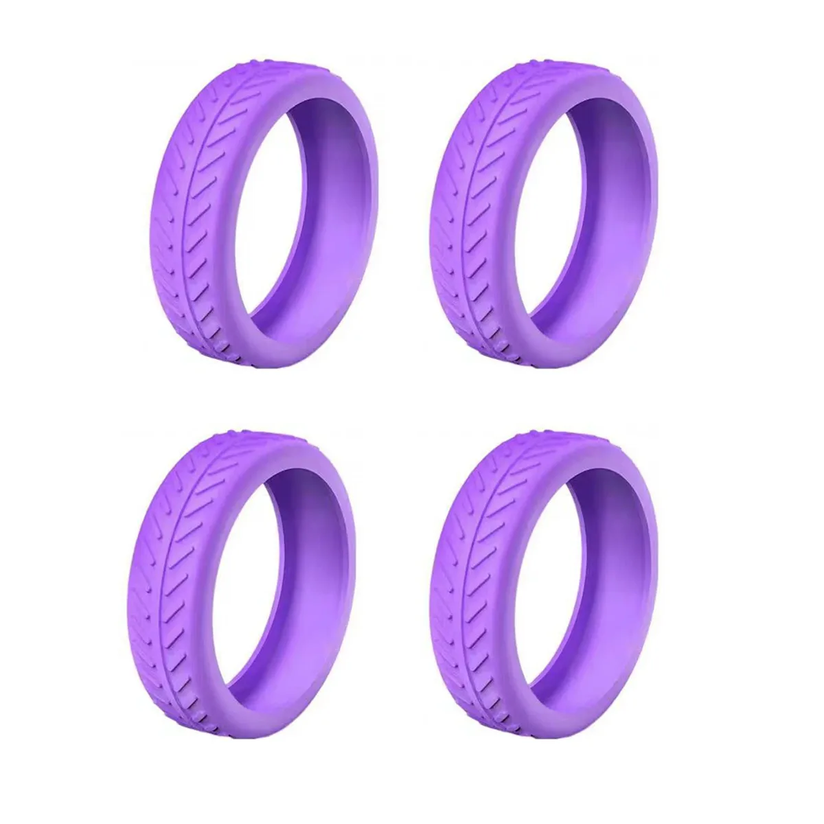1/4/8 pièces manchon de roulette en silicone sourdine roue de réduction du bruit housse de roulettes anti-rayures pour valise à bagages à main