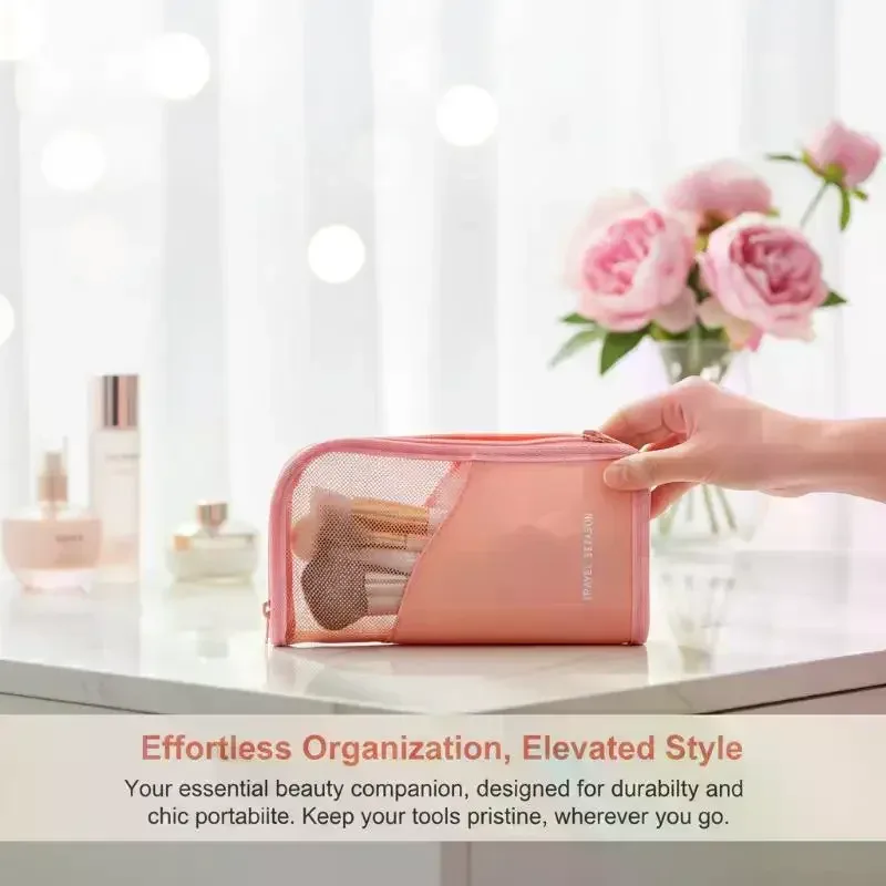 étui pour pinceaux de maquillage, support pour pinceaux et outils, sac cosmétique imperméable, support de rangement de voyage pour les essentiels de maquillage