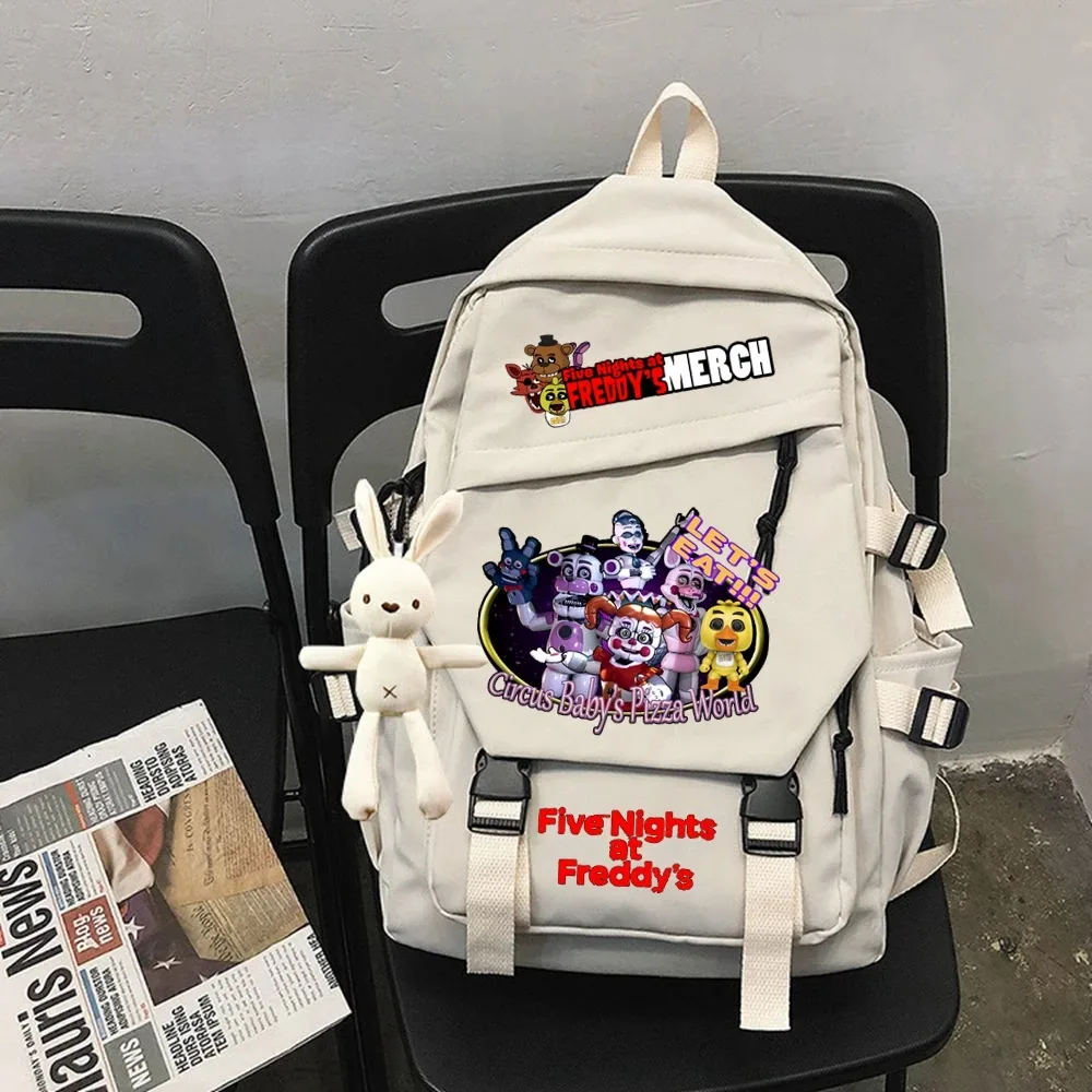 fnaf-sac à dos d'école décontracté pour enfant et adolescent, cadeau mochila