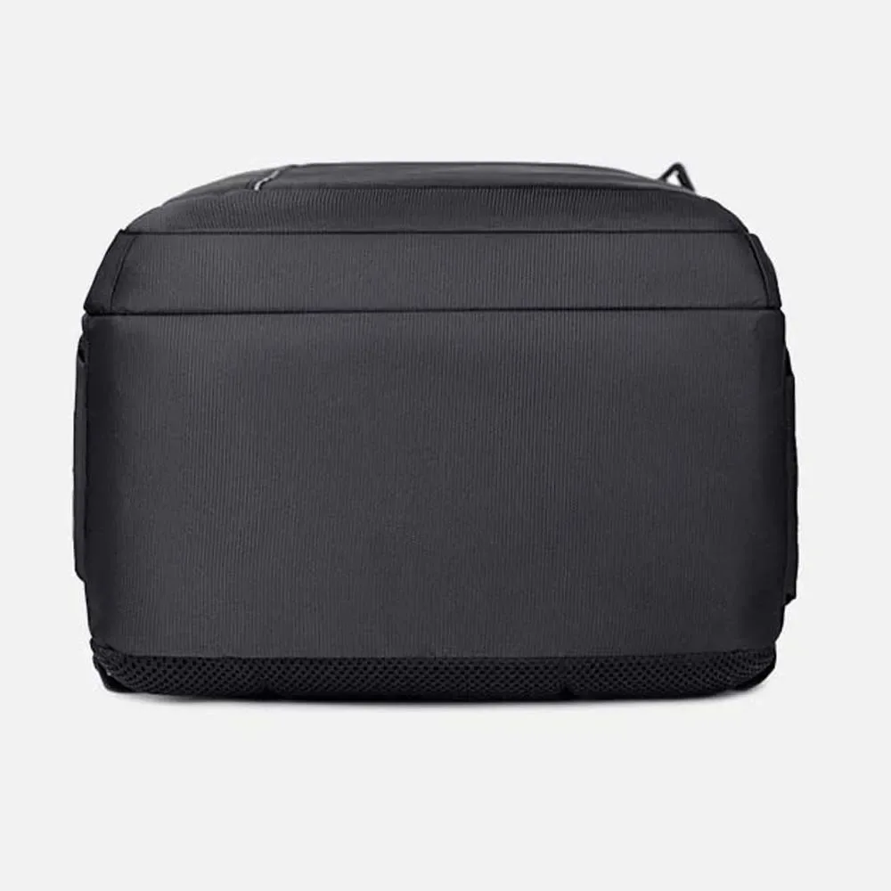 Sac à dos d'affaires léger pour hommes, anti-rayures, minimaliste, en tissu Oxford, sac pour ordinateur portable, couleur unie, en Polyester
