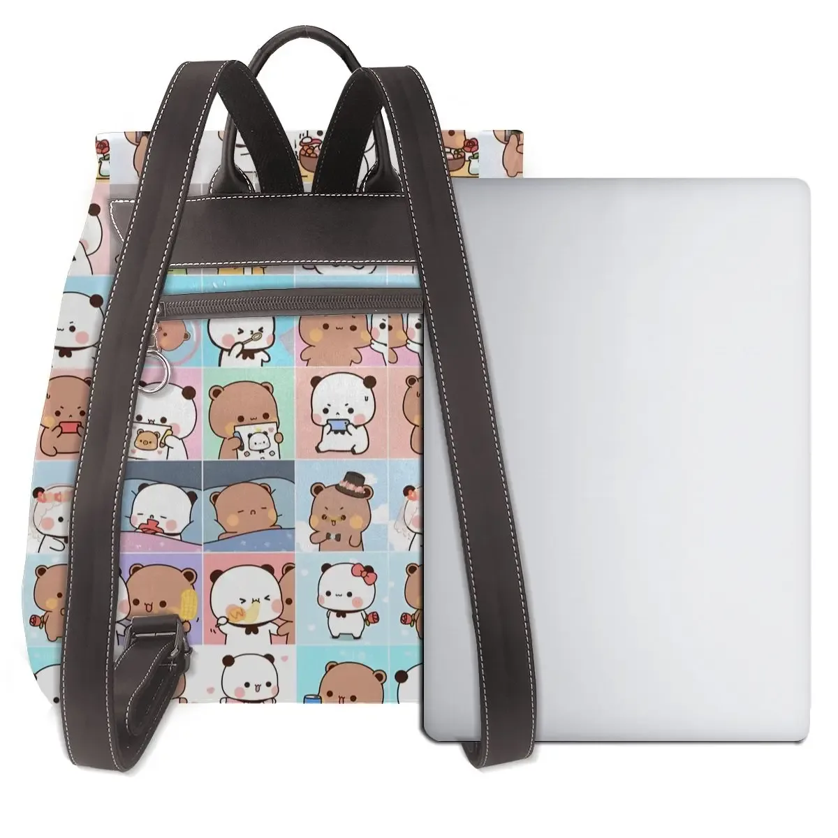 bubu dudu nouveau sac à dos pour femme tendance, sac à dos en cuir de haute qualité, sac à dos simple et élégant, sac à dos de grande capacité