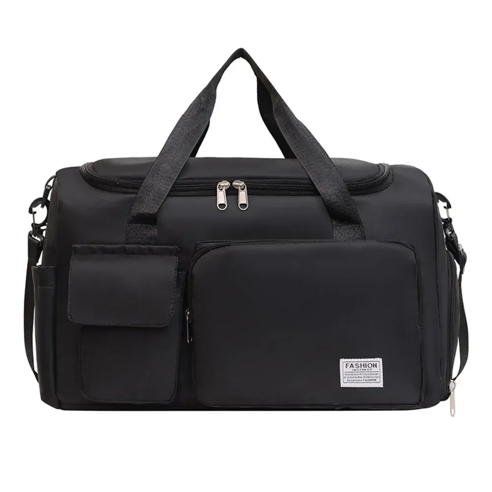 sac de voyage oxford pliable multifonctionnel en nylon, sac de sport multicouche avec compartiment à chaussures, sac à main de grande capacité