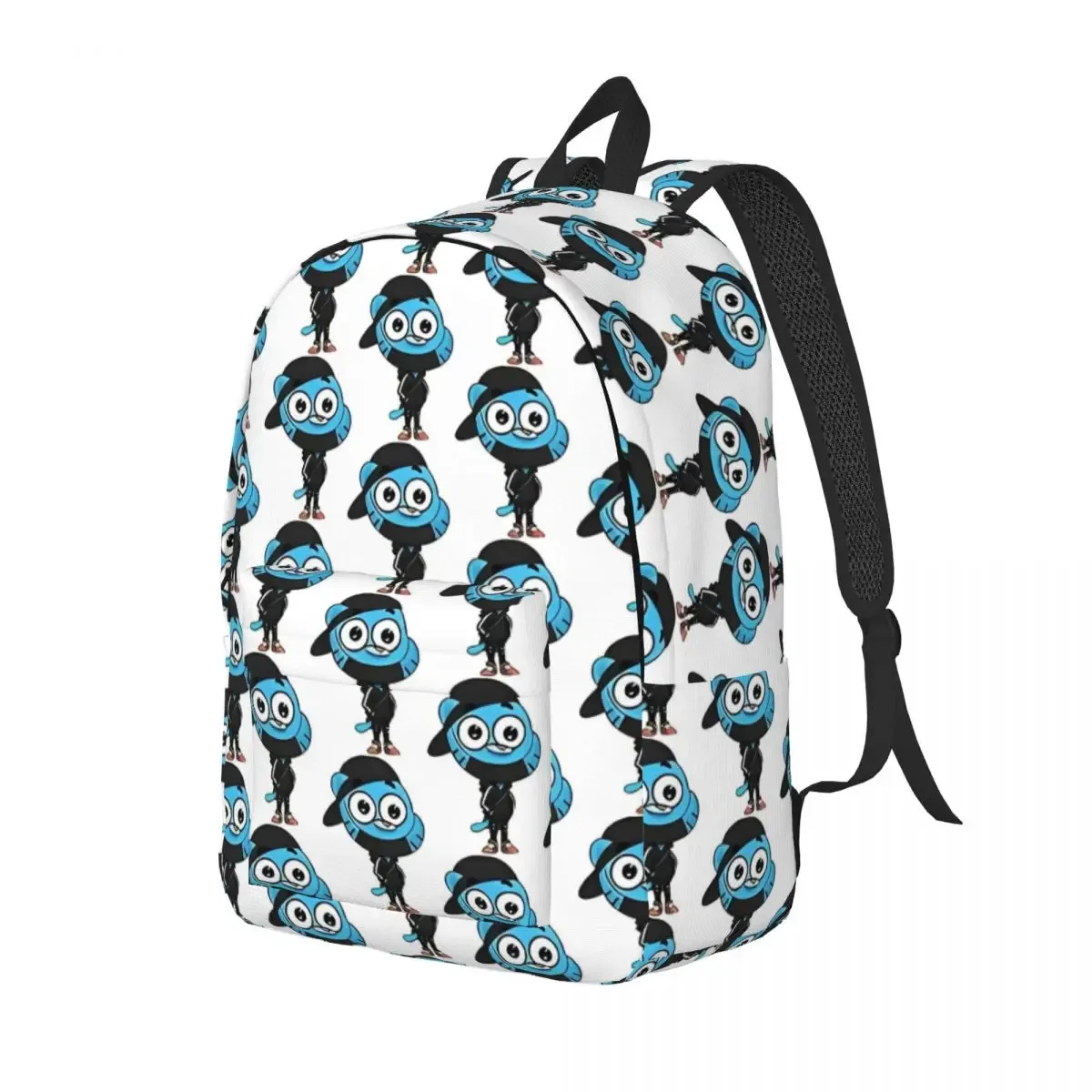 gumball pixel art modèle sac à dos pour hommes femmes étudiant randonnée sac à dos comédie incroyable monde de gumball ordinateur portable sacs en toile