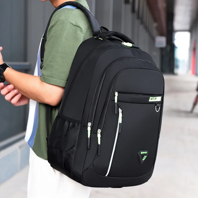 sac à dos pour homme - grande capacité, bretelles réglables, plusieurs compartiments, adapté pour l'école, les voyages et le travail, décontracté