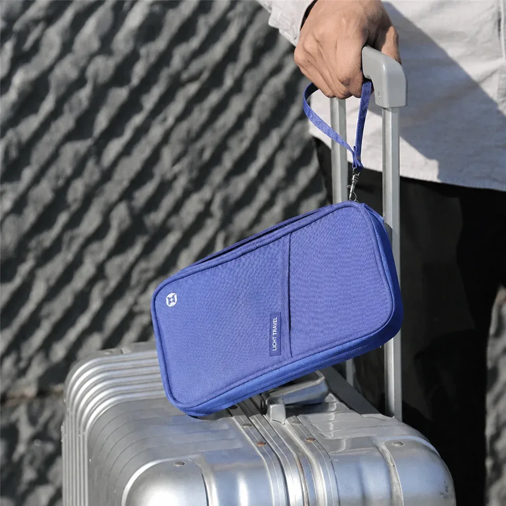 organisateur d'accessoires de voyage, housse pour documents, porte-cartes, portefeuille de voyage pour la famille, porte-passeport, portefeuille de passeport imperméable
