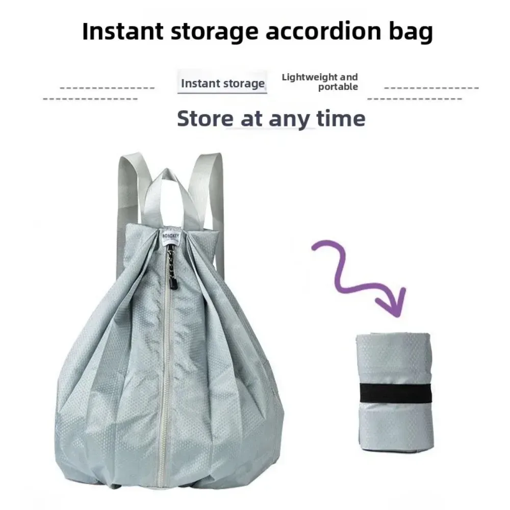 sac à dos pliable simple de grande capacité, pour voyages en plein air, pique-niques, camping, portable, épais, imperméable, sac à dos de sport pliable