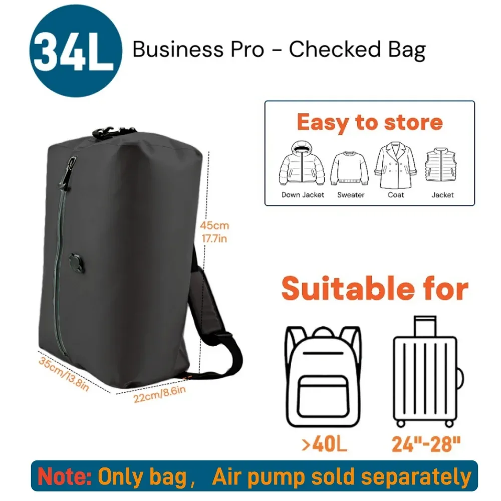sacs de compression de voyage, sacs de rangement sous vide imperméables pour vêtements et valises, sacs gain de place pour les essentiels de voyage et de déménagement,voyage & avion accessoire,vacances indispensable