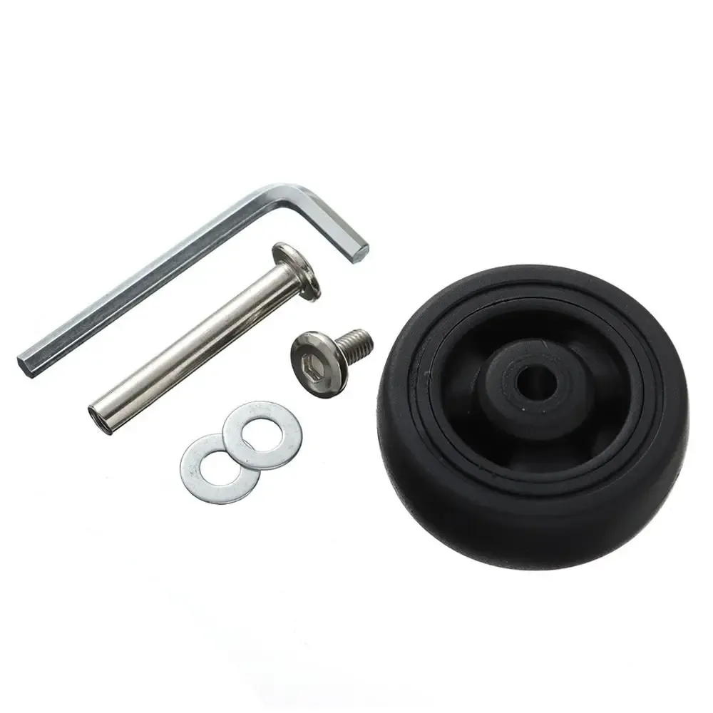 roues de remplacement avec vis pour bagages de voyage, valise, essieux, roulette silays euse 49mm-56mm, outil de réparation diy, 1/2 pièces