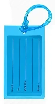 étiquette de bagage transparente en pvc souple, étiquette de bagage de valise mignonne, carte de bagage de voyage, étiquettes de sac, porte-carte d'identité, accessoires de voyage