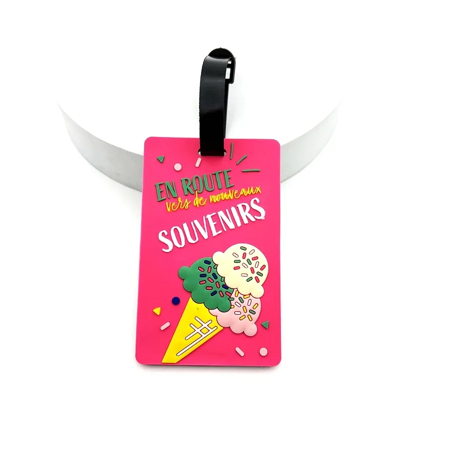 étiquette de bagage de vacances de noël, pendentif de sac de voyage, étiquette de nom anti-perte, sangle d'affichage pour voyage de vacances, 1/2/3 pièces