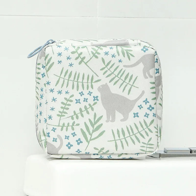 1 pièce trousse de toilette et de maquillage pour femme, mignonne et tendance, indispensable pour le voyage, pour rouges à lèvres, serviettes hygiéniques et autres articles de toilette