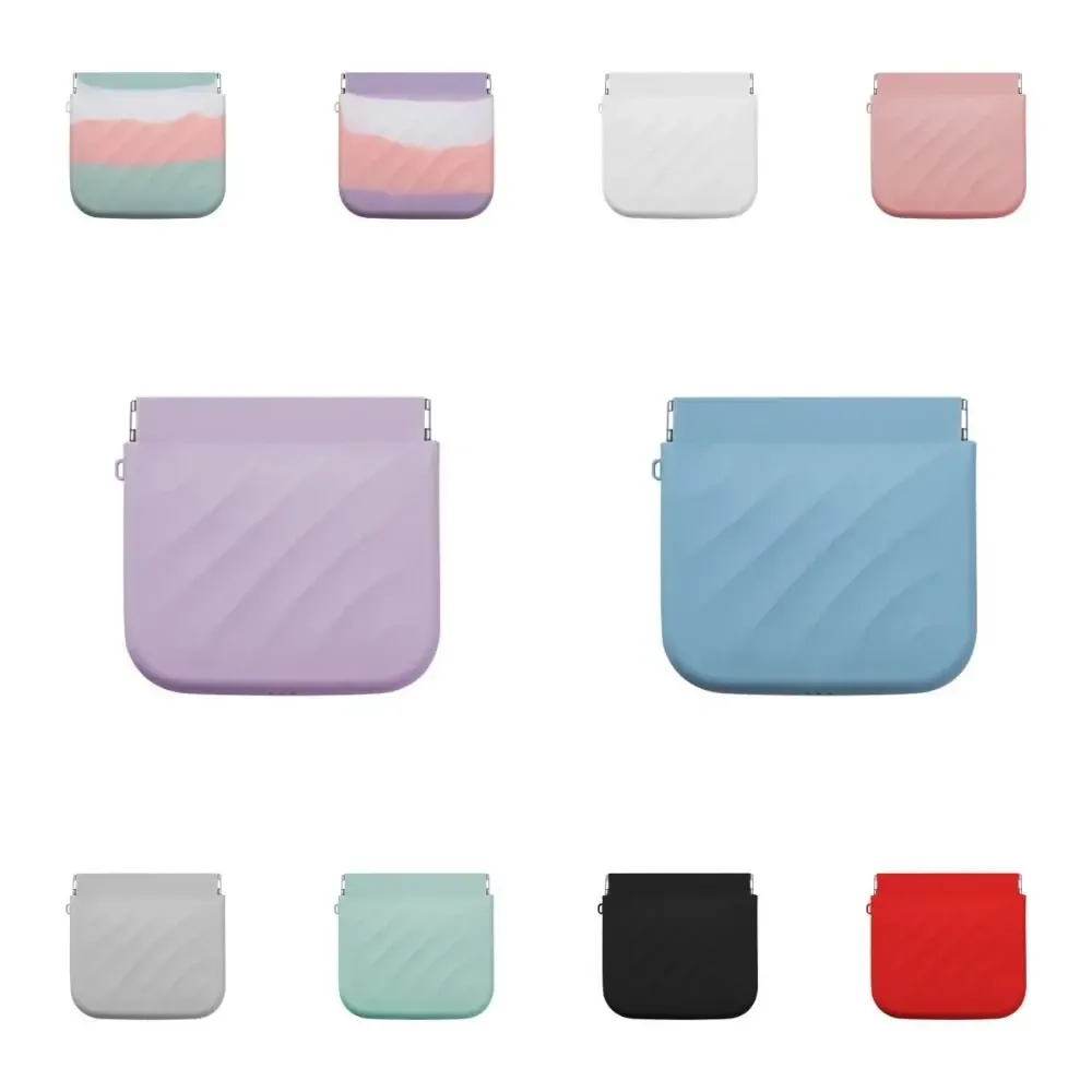 mini sac cosmétique en silicone, sac de rangement pour accessoires de voyage, sac de rangement pour rouge à lèvres, sac à fermeture automatique pour écouteurs, sac à monnaie de voyage