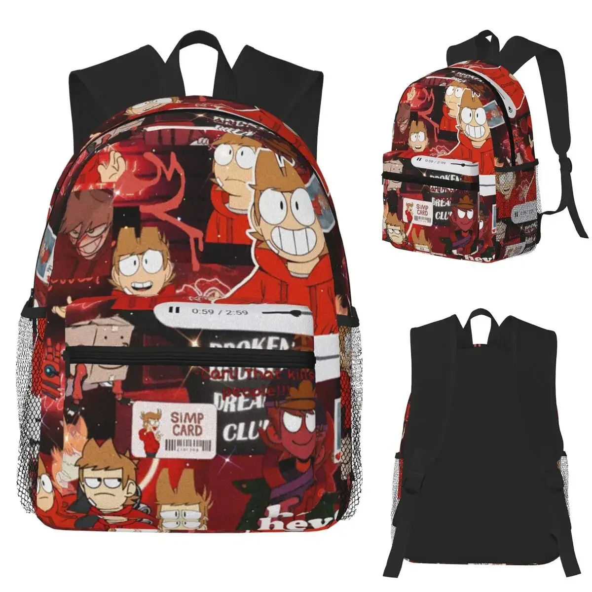 eddsworld sac à dos pour étudiants, sac d'école, sac à dos de randonnée, sac à dos de voyage pour garçons et filles, sac à dos à la mode, sacs à bandoulière