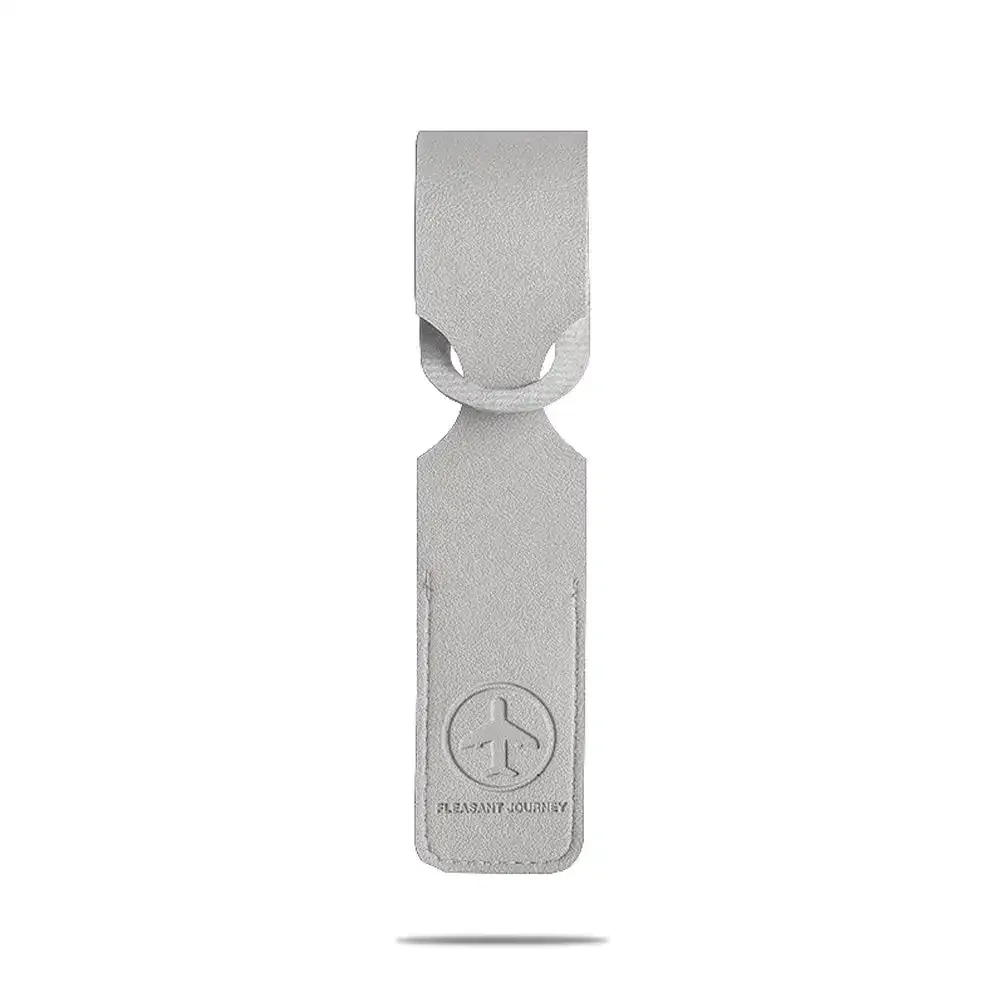 étiquette de bagage en cuir pu, identifiant de valise de bagage créatif, support d'identification, étiquettes d'embarquement, étiquette portable, accessoires de voyage