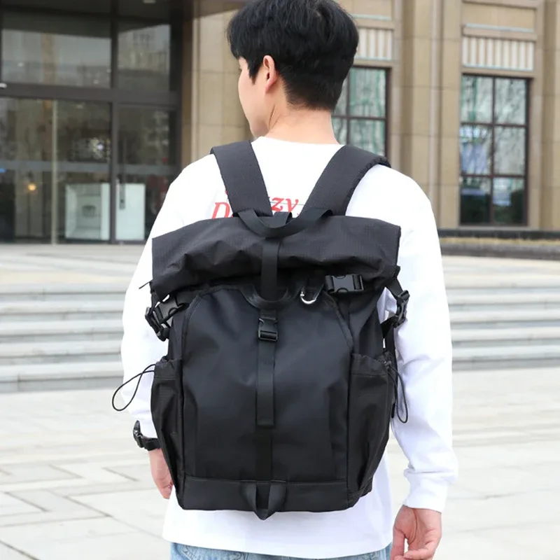 sac à dos de sport personnalisé avec logo, sac à dos de cyclisme en plein air pour hommes, style fonctionnel, pour étudiants, vente en gros