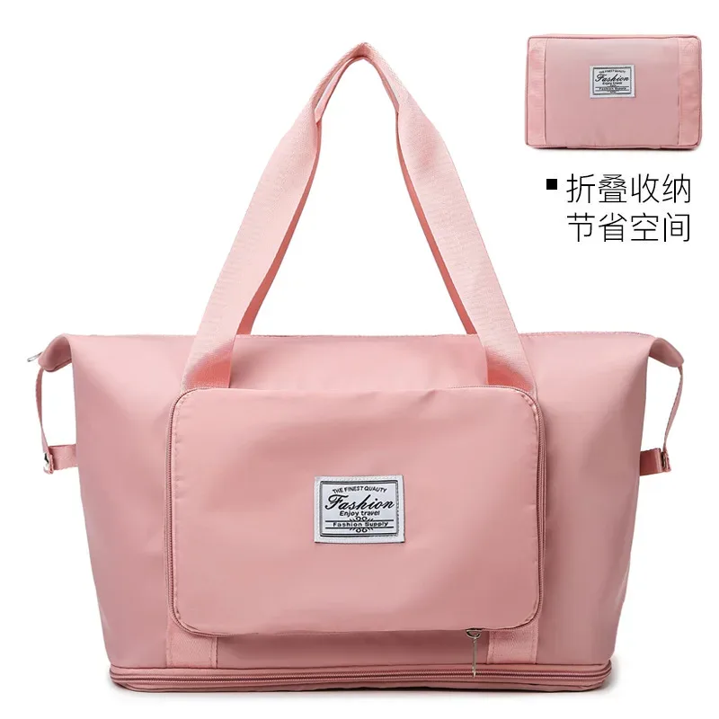 nouveau sac de voyage grande capacité pour courts séjours, avec séparation sec/humide, sac de sport et de natation, bagage pliable à main en tissu oxford résistant à l'eau