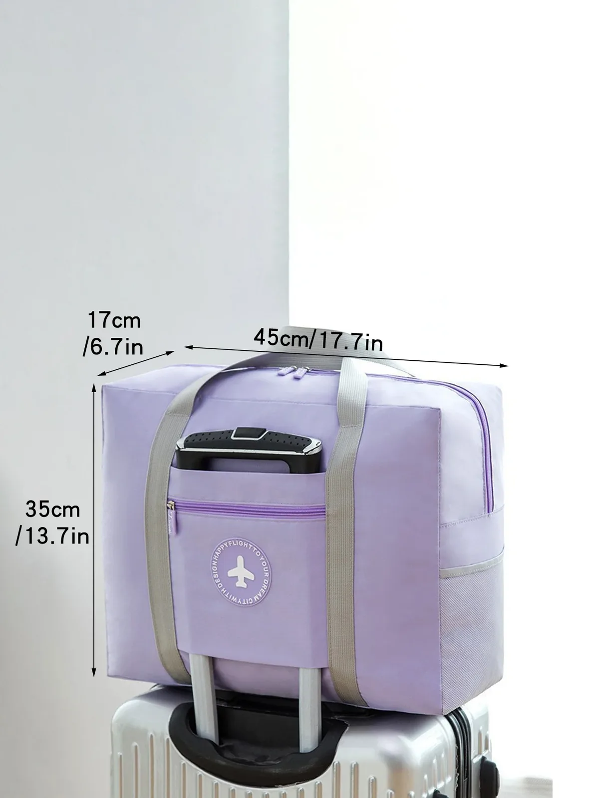 sac de voyage pliable de grande capacité, bagage à main portable pour courte distance, sac de rangement d'attente simple pour la livraison