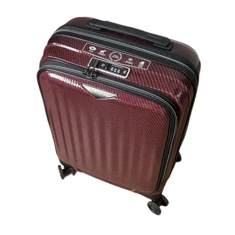 Bagage à main Ultra léger en Fiber de carbone de 2KG, valise extensible à ouverture frontale de 20 pouces, serrure TSA, bagage de voyage léger