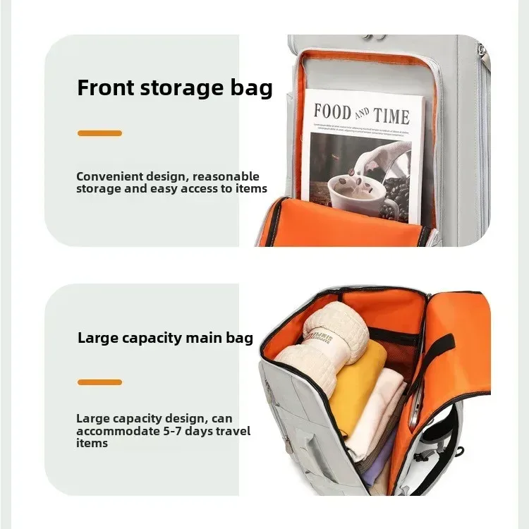 multi-poches hommes sac à dos pour ordinateur portable voyage grande capacité voyage affaires bagage à main week-end sac à dos décontracté bagages sac de randonnée bolso