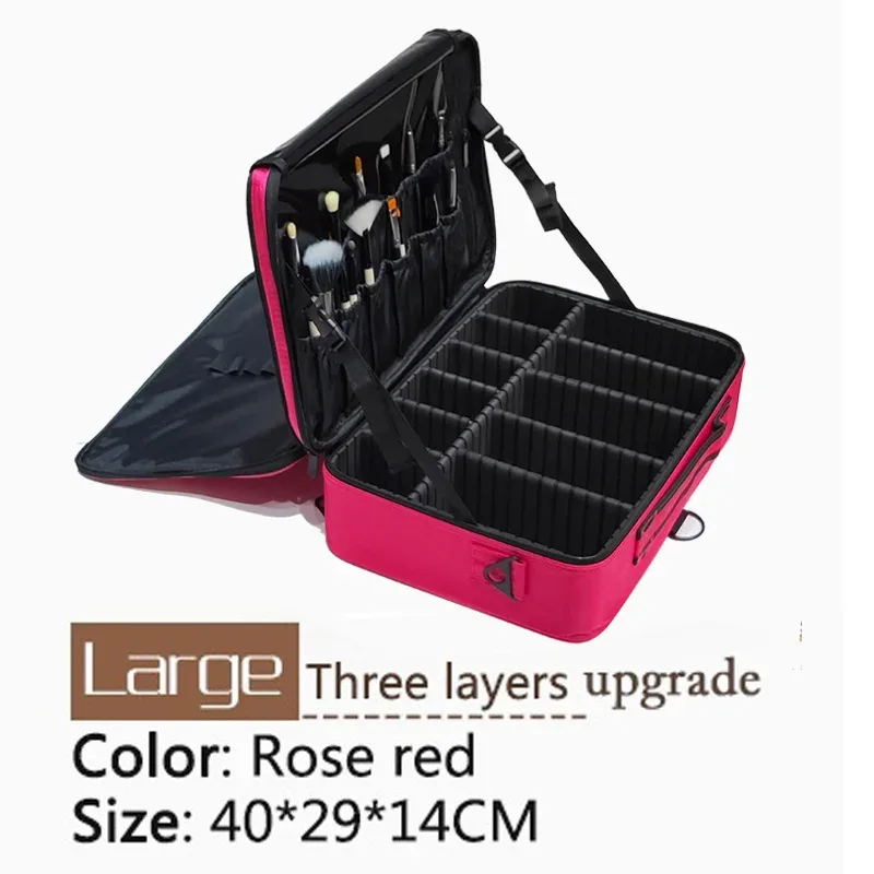 nouveau sac cosmétique professionnel pour femmes haute qualité oxford grande capacité étui de maquillage de voyage pour maquilleur