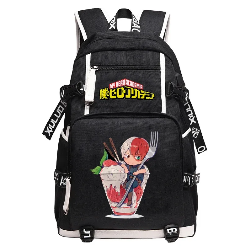 grand sac à dos anime oxford pour adolescentes, sac de voyage étanche, sac à dos bakugou katsuki pour hommes