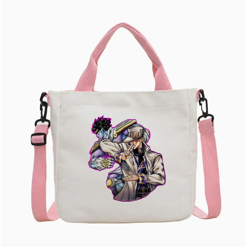 sac fourre-tout jojo bizarre adventure steel ball run, sac fourre-tout pliable pour femme, sac à bandoulière pour le shopping y2k